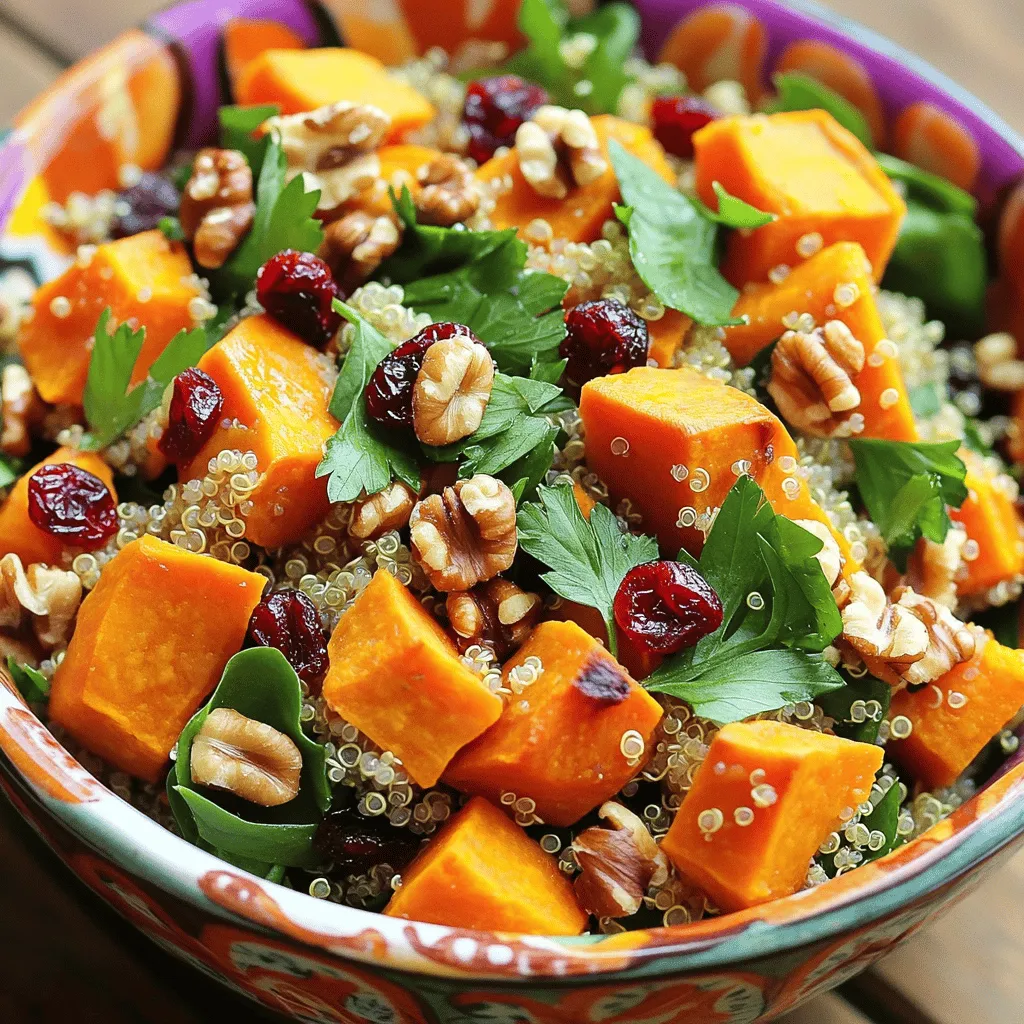 Vegan Harvest Sweet Potato Salad Nahrhaft und lecker