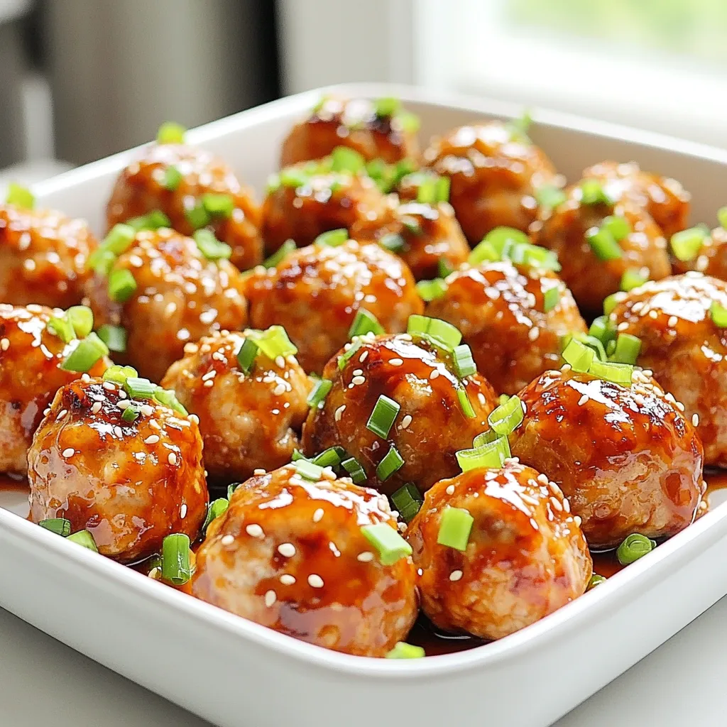 Air Fryer Sweet Chili Chicken Meatballs Rezept lecker