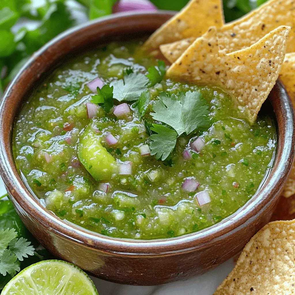 Homemade Salsa Verde Frisch und Einfach Zubereiten