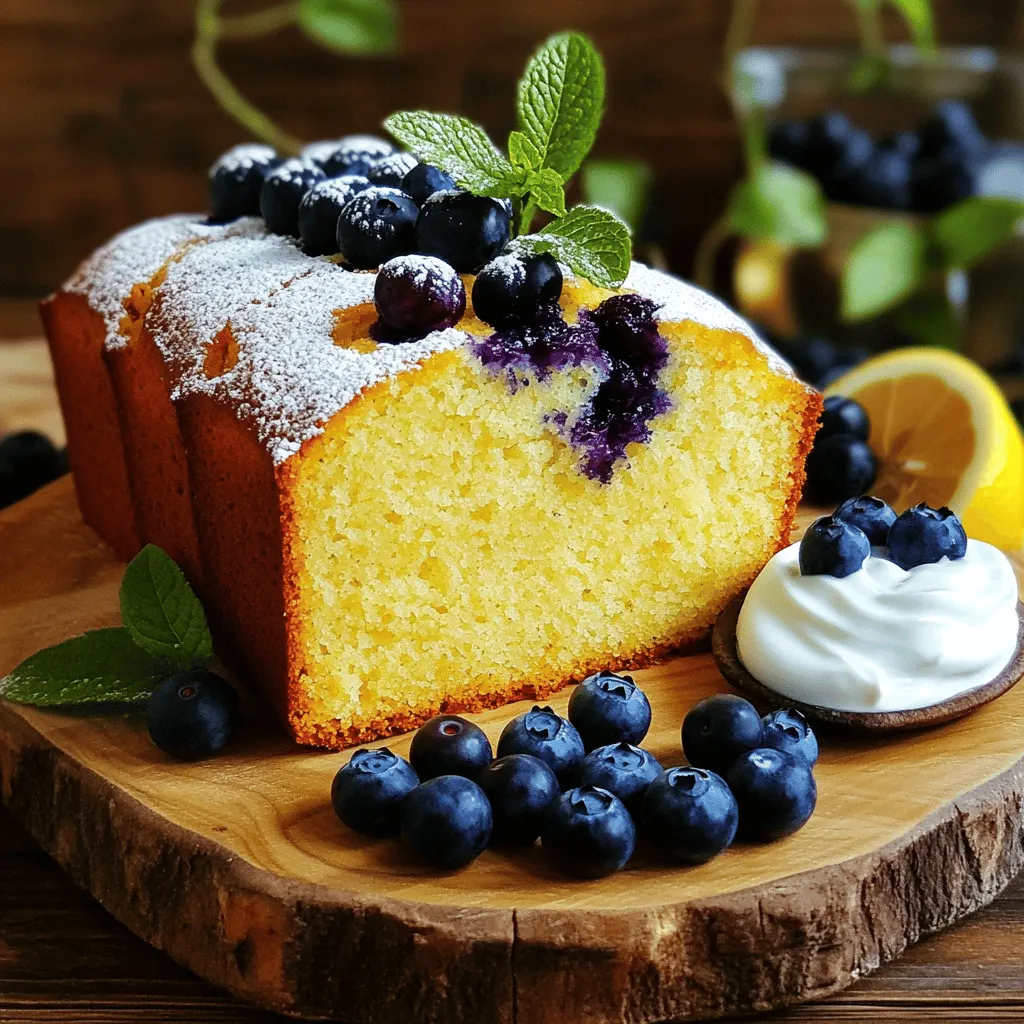 Lemon Blueberry Yogurt Loaf Saftig und Einfach Backen