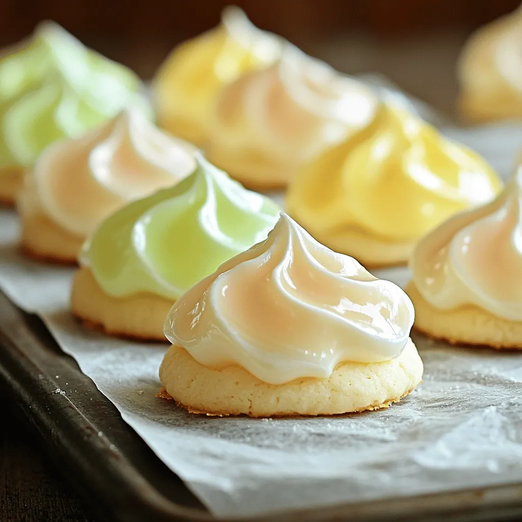 Um einfache Jello-Meringue-Kekse zuzubereiten, brauchst du einige Zutaten. Du benötigst 3 Eiweiß, 1 Tasse Zucker, 1 Teelöffel Vanilleextrakt, 1 Teelöffel Zitronensaft, 1 Paket Jello-Pulver und eine Prise Salz. Wähle den Geschmack des Jello-Pulvers, den du magst. Das bringt Farbe und Geschmack in die Kekse.