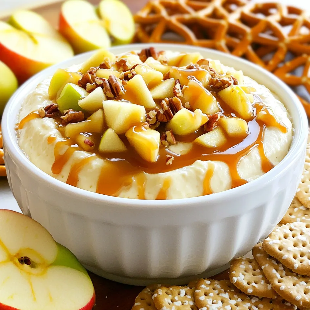 Caramel Apple Cheesecake Dip Lecker und Cremig