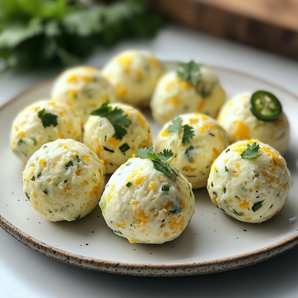 Savory Keto Cheddar Jalapeño Fat Bombs Lecker genießen
