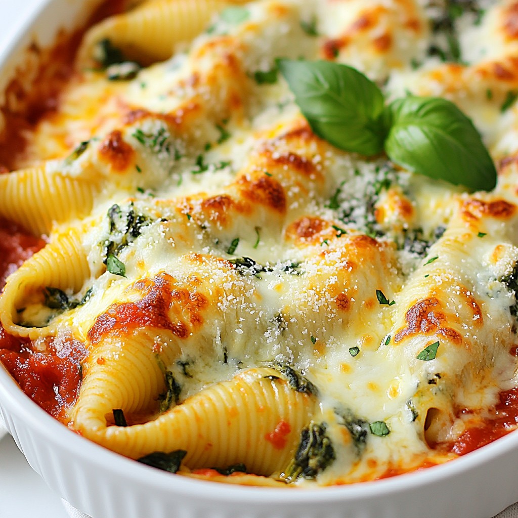 Spinach Ricotta Stuffed Shells Köstliches Rezept