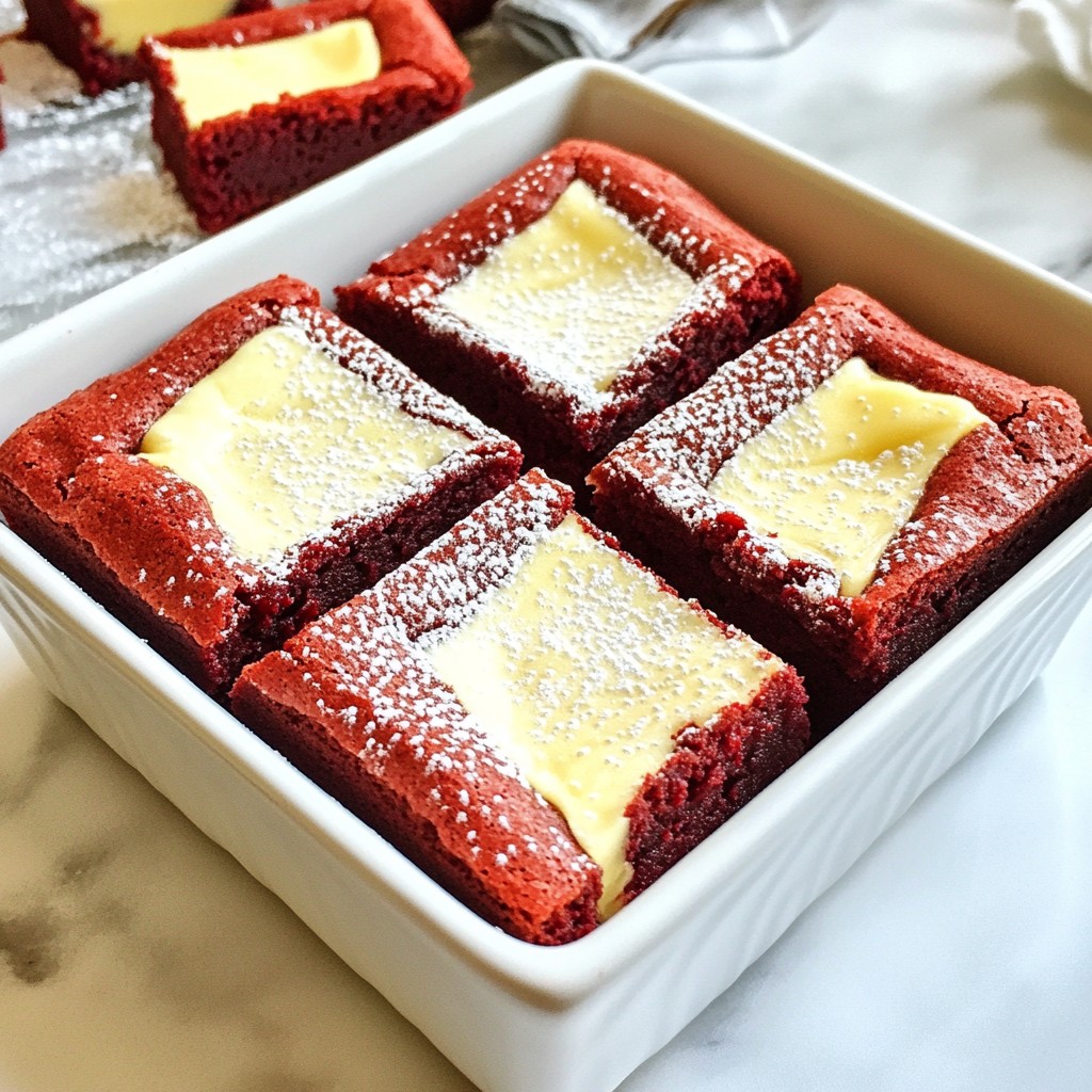 Red Velvet Cheesecake Brownies Köstlicher Genuss