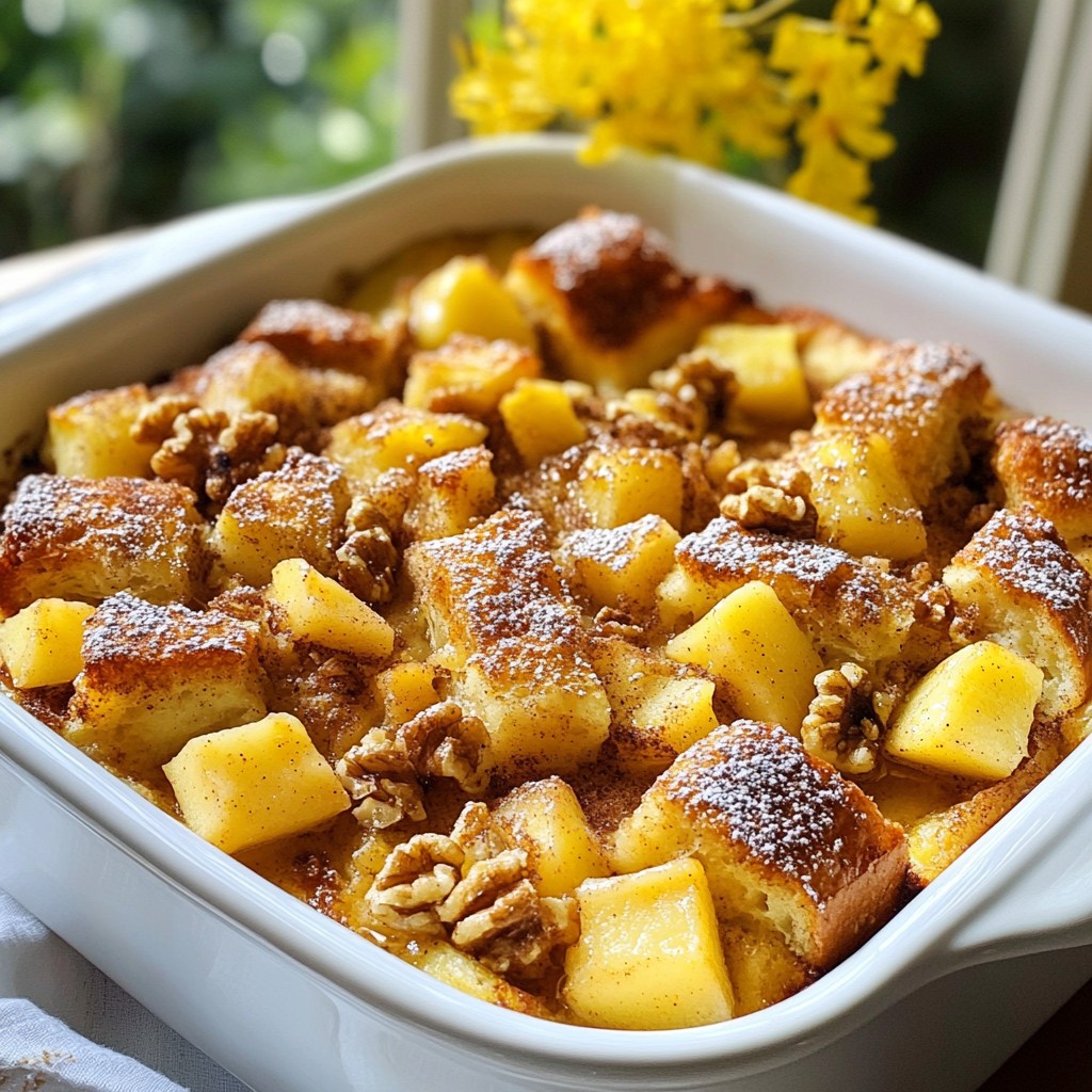Cinnamon Apple French Toast Casserole Einleuchtendes Rezept