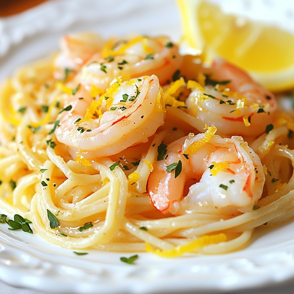 Leckeres Shrimp Scampi Linguine einfach zubereiten
