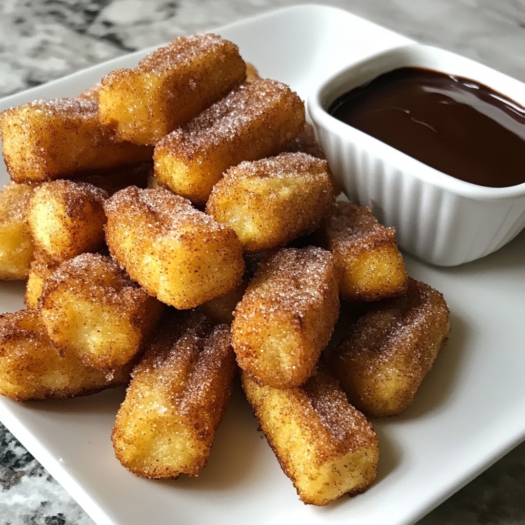 Churro Bites mit Schokoladensauce Genussvoll und Einfach
