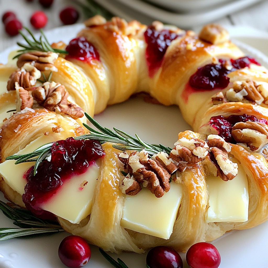 Cranberry Brie Crescent Ring Einfache und köstliche Idee