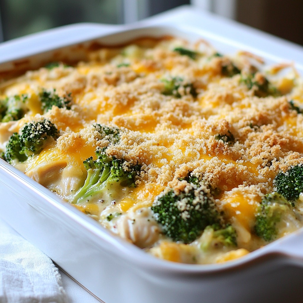 Cheesy Chicken Broccoli Bake Leckeres Rezept genießen