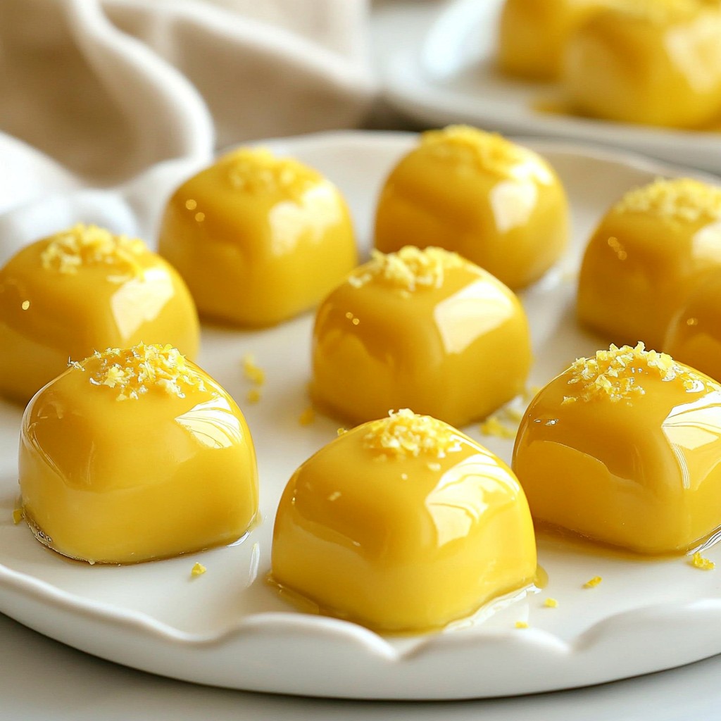 Zesty Keto Lemon Curd Fat Bombs Einfach zubereiten