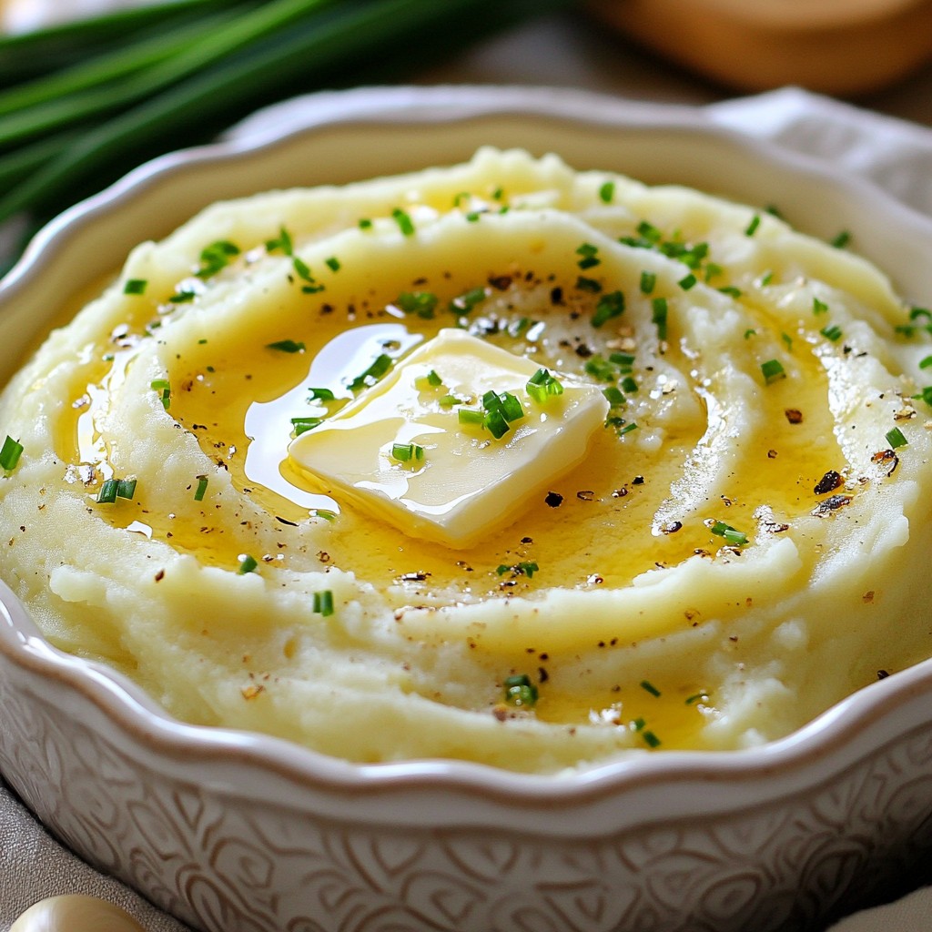 Roasted Garlic Mashed Potatoes cremig und lecker