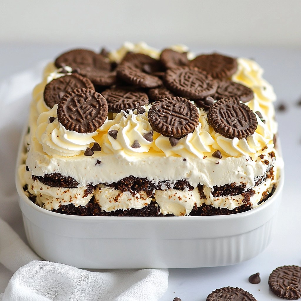 Cookies and Cream Icebox Cake Einfaches und Leckeres Rezept