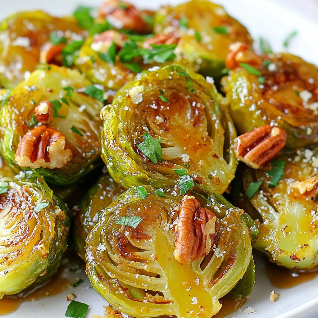 Maple Dijon Brussels Sprouts Einfach und Lecker
