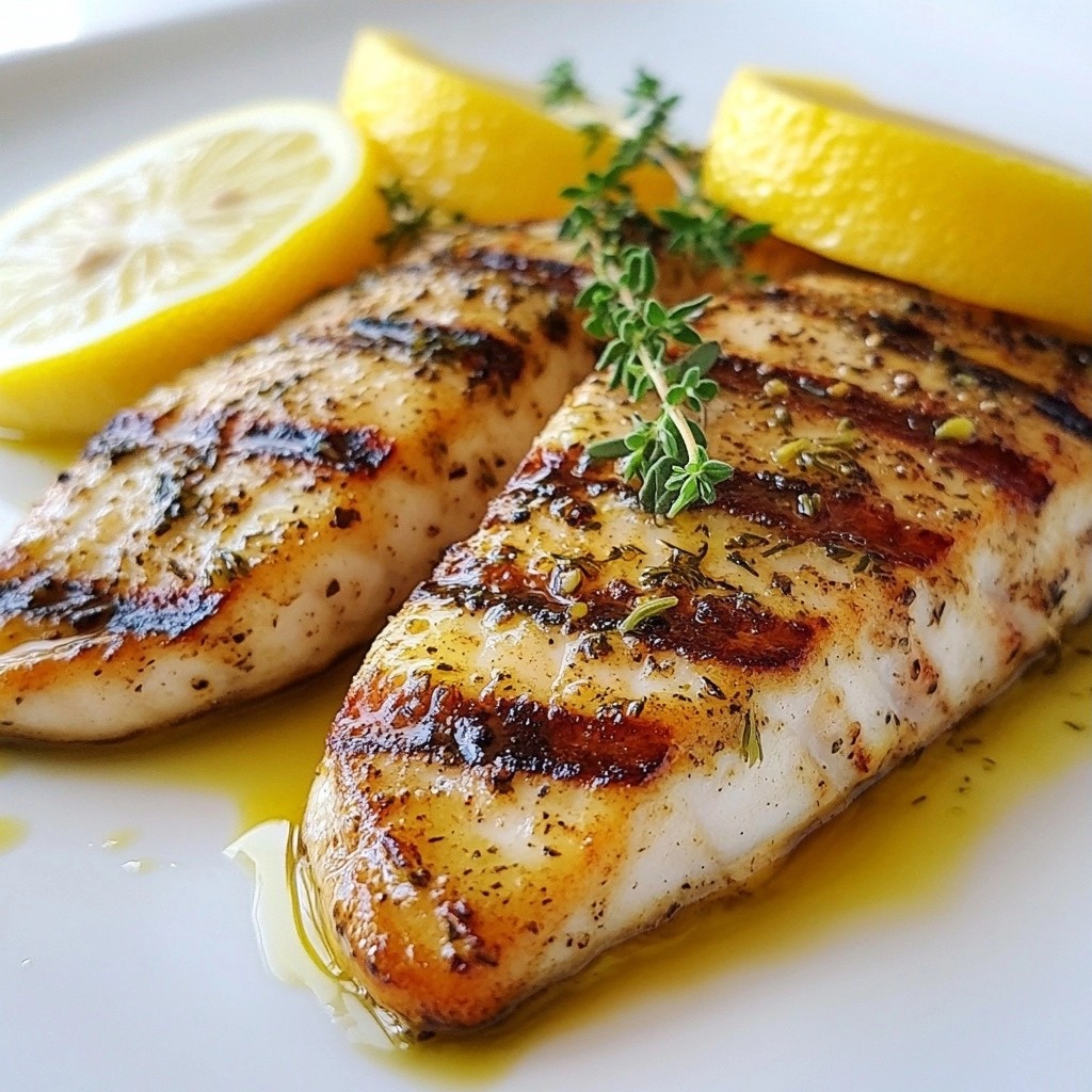 Zesty Keto Lemon Thyme Grilled Tilapia Rezept entdecken