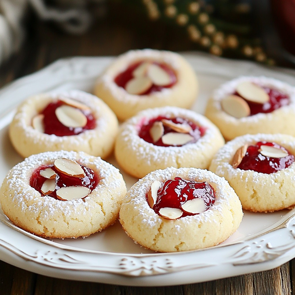 Raspberry Almond Thumbprint Cookies Leckerer Genuss