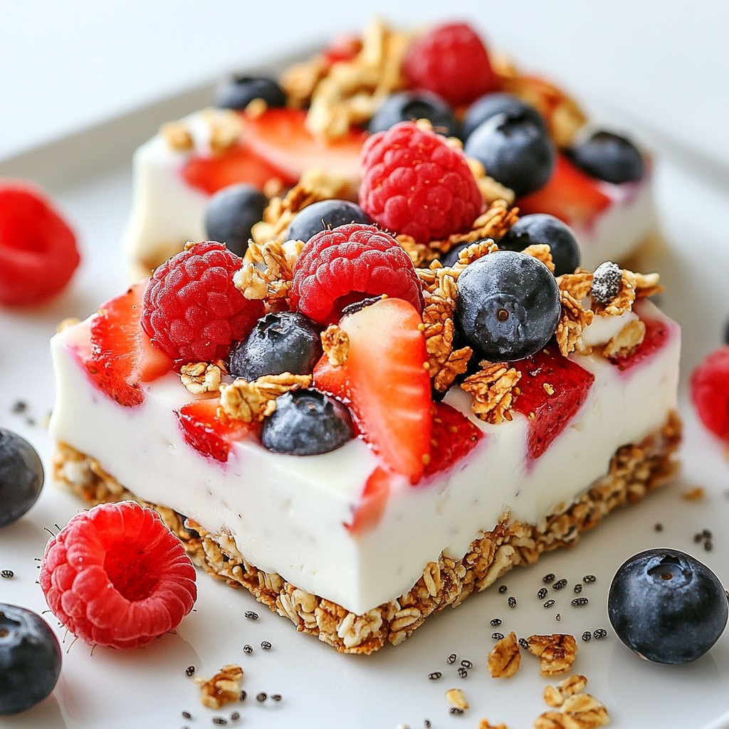 Berry Greek Yogurt Bark Frisch und Nahrhaft Snack