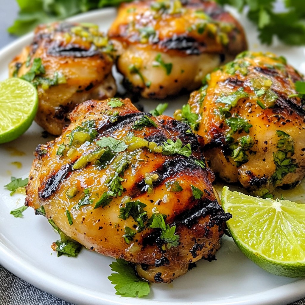 Zesty Keto Lime Cilantro Chicken Thighs Einfaches Rezept