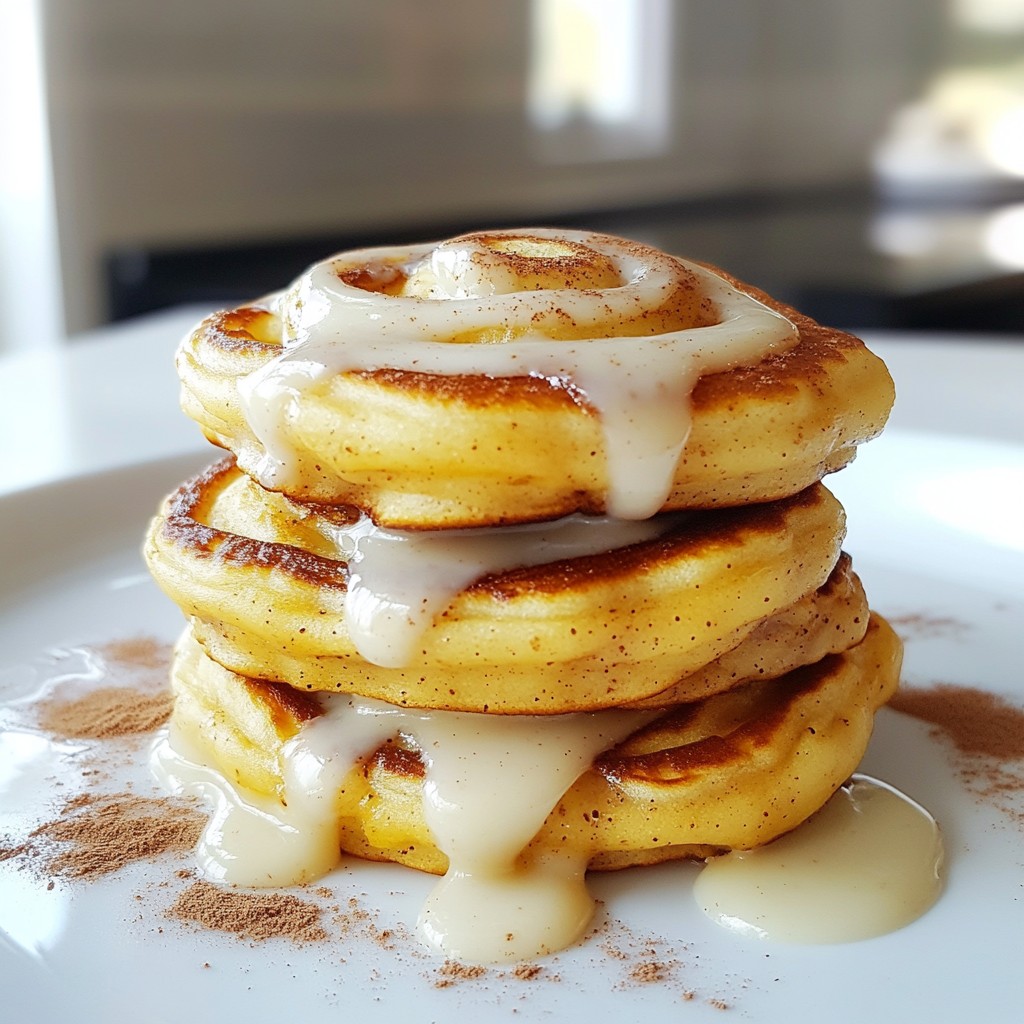 Fluffy Keto Cinnamon Roll Pancakes Lecker und Einfach