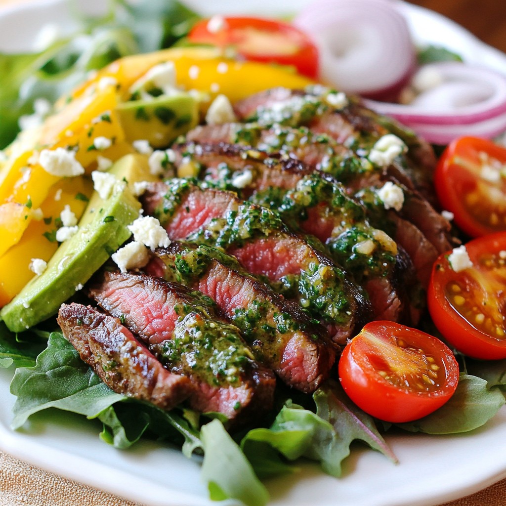 Chimichurri Steak Salad voller Geschmack und Frische