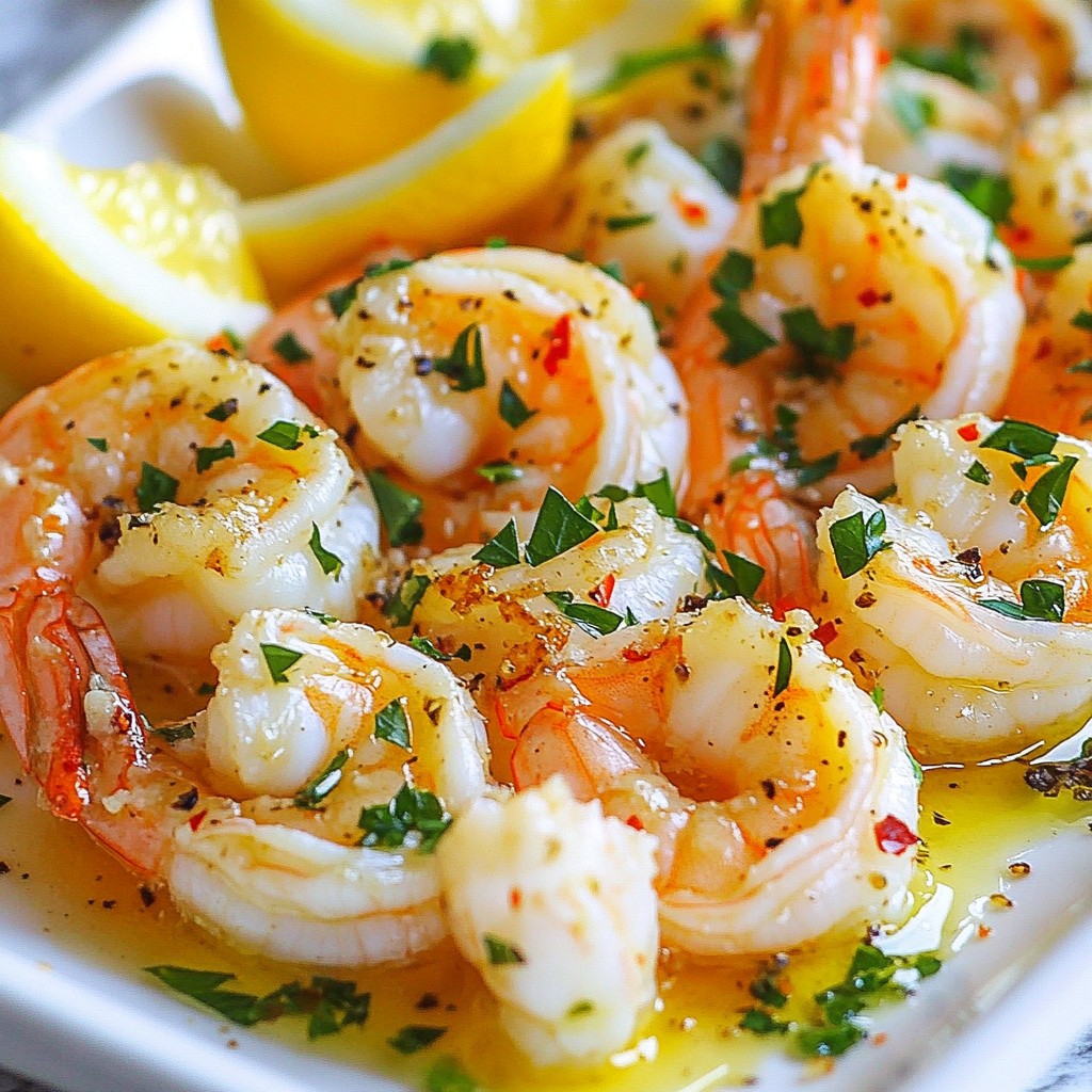 Low-carb Garlic Butter Shrimp Schnelles und Köstliches Gericht