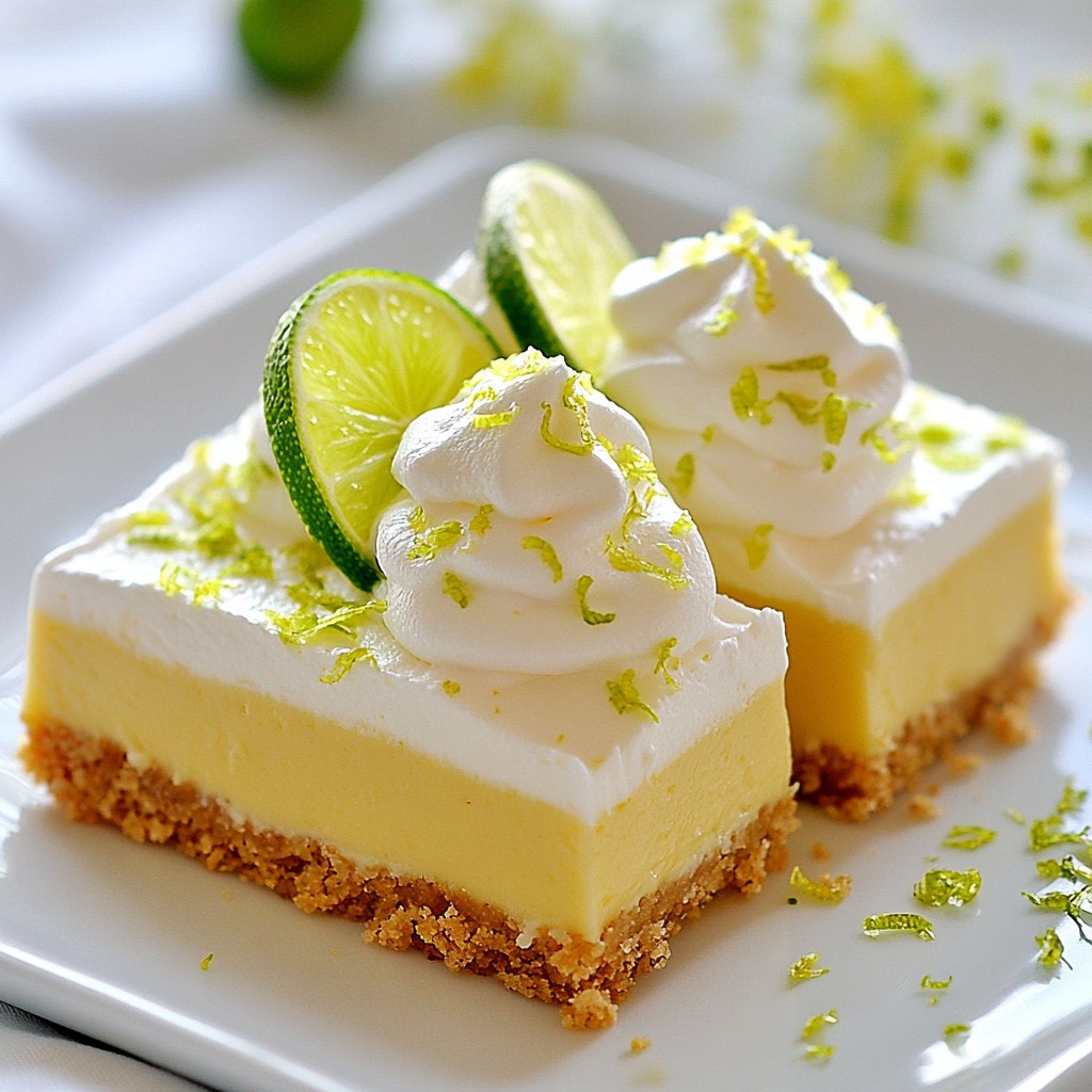 Köstliche Key Lime Cheesecake Bars Einfaches Rezept