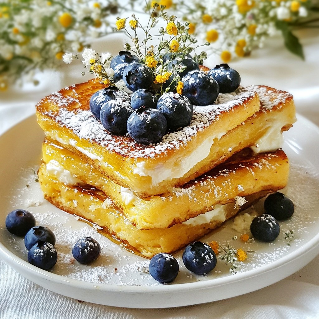 Blaubeer-Mais-Übernacht-Französischer Toast Rezept