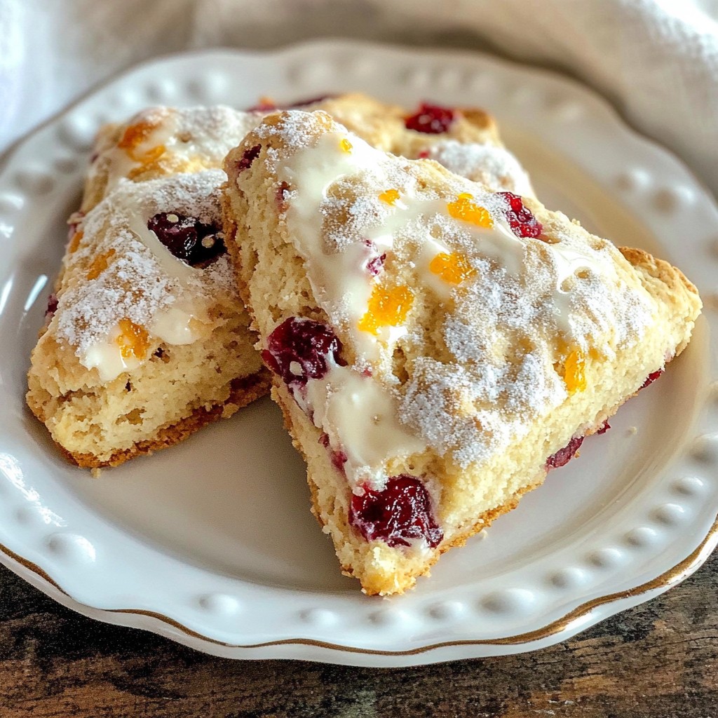 Cranberry Orange Scones Einfaches und leckeres Rezept