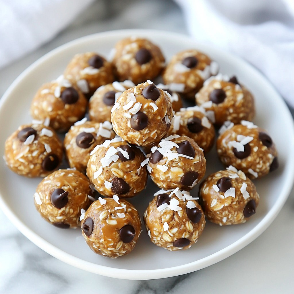 Erdnussbutter Schokoladen-Energie-Bällchen einfach machen