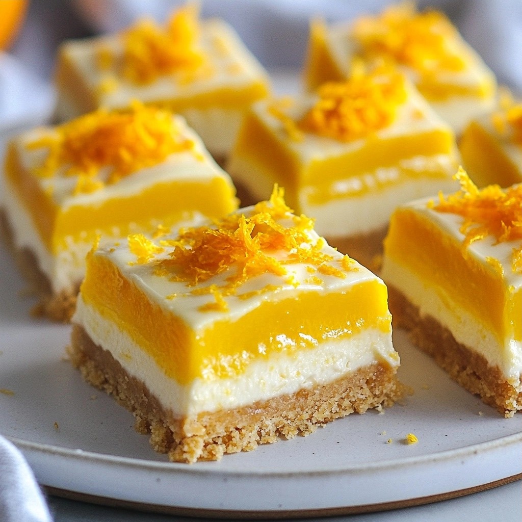 Zuckerfreie Keto Orange Cream Bars Einfacher Genuss