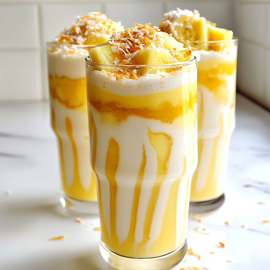 Pineapple Coconut Smoothie Frisch und Fruchtig Genießen