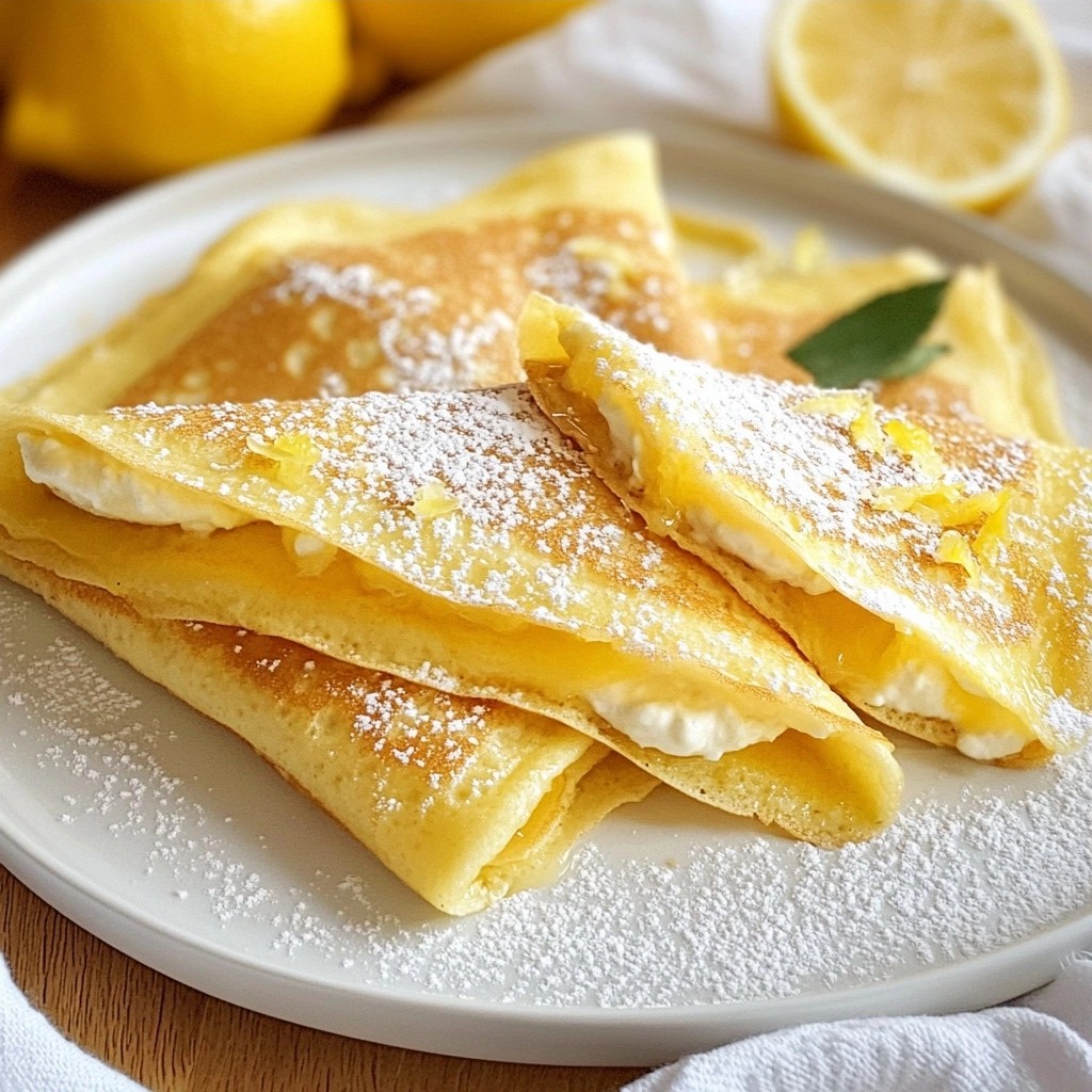 Fluffy Keto Ricotta Lemon Crepes schnell und einfach
