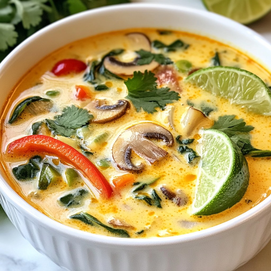 Thai Coconut Curry Soup Einfache und köstliche Mahlzeit