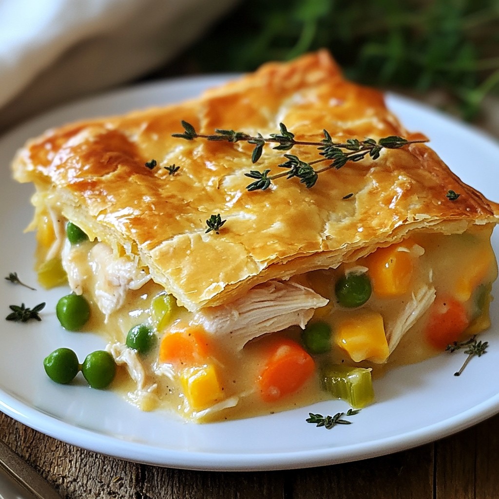 Classic Chicken Pot Pie Leckerer Komfort-Essen