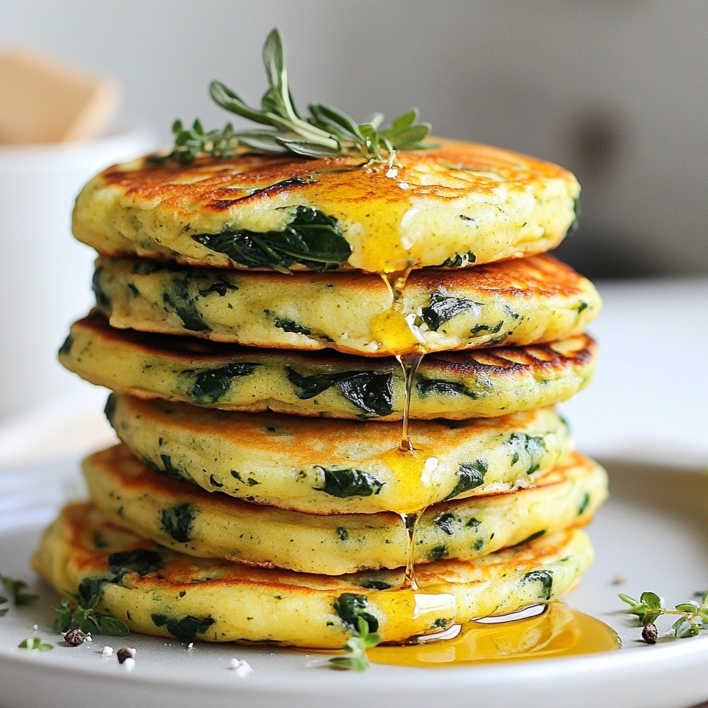 Fluffy Keto Spinach Ricotta Pancakes Rezept Einfach