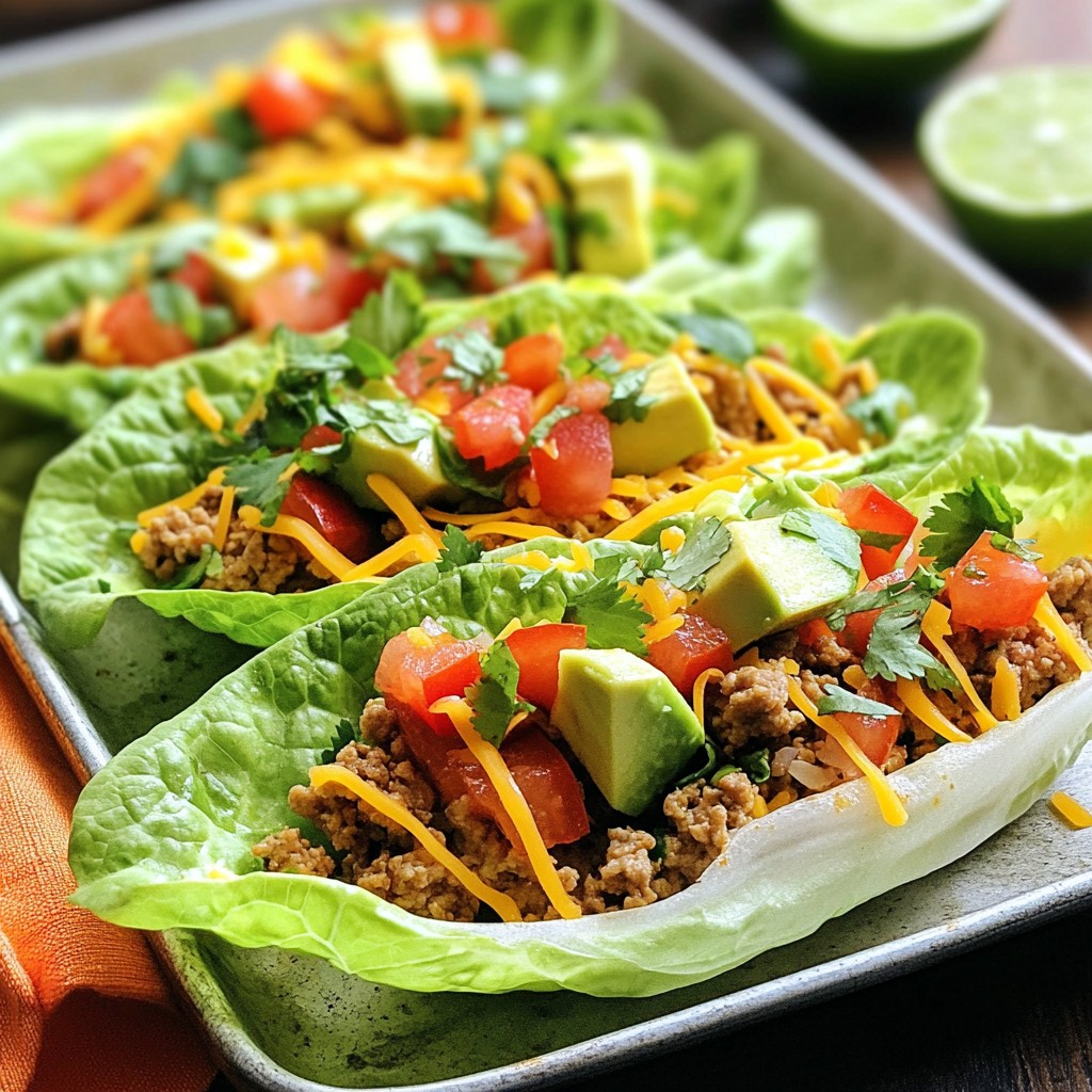 Türkisches Taco-Lettuce-Wraps Einfache und köstliche Rezepte