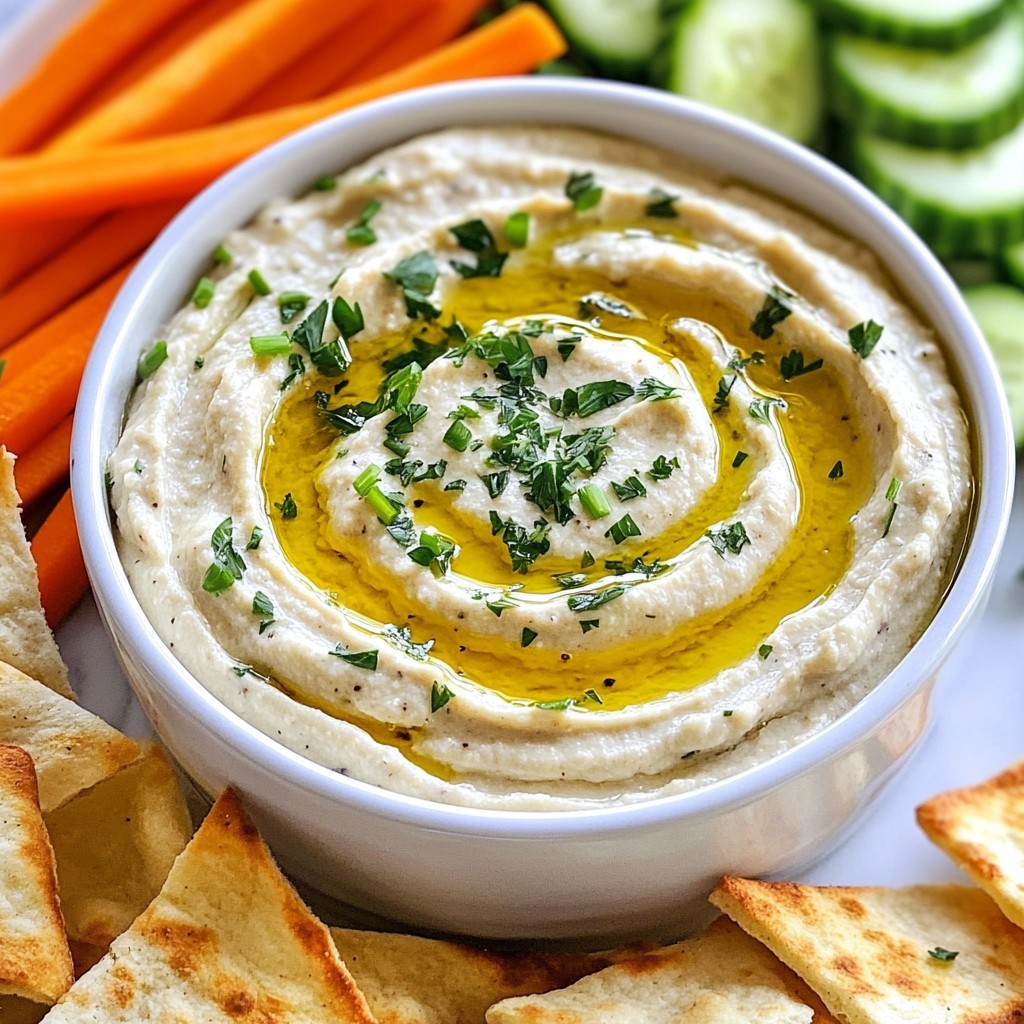 Röstknoblauch Weiße Bohnen Dip für jeden Anlass