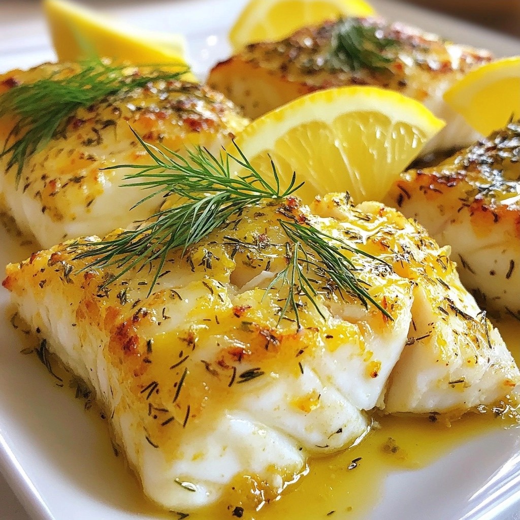 Herzhafte Keto Zitronen-Dill Kabeljaufilets Rezept