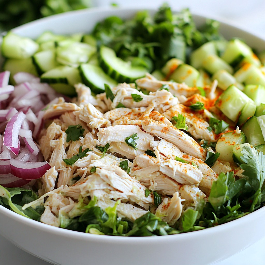 Cremige Keto-Hähnchensalat-Schalen leicht zubereiten