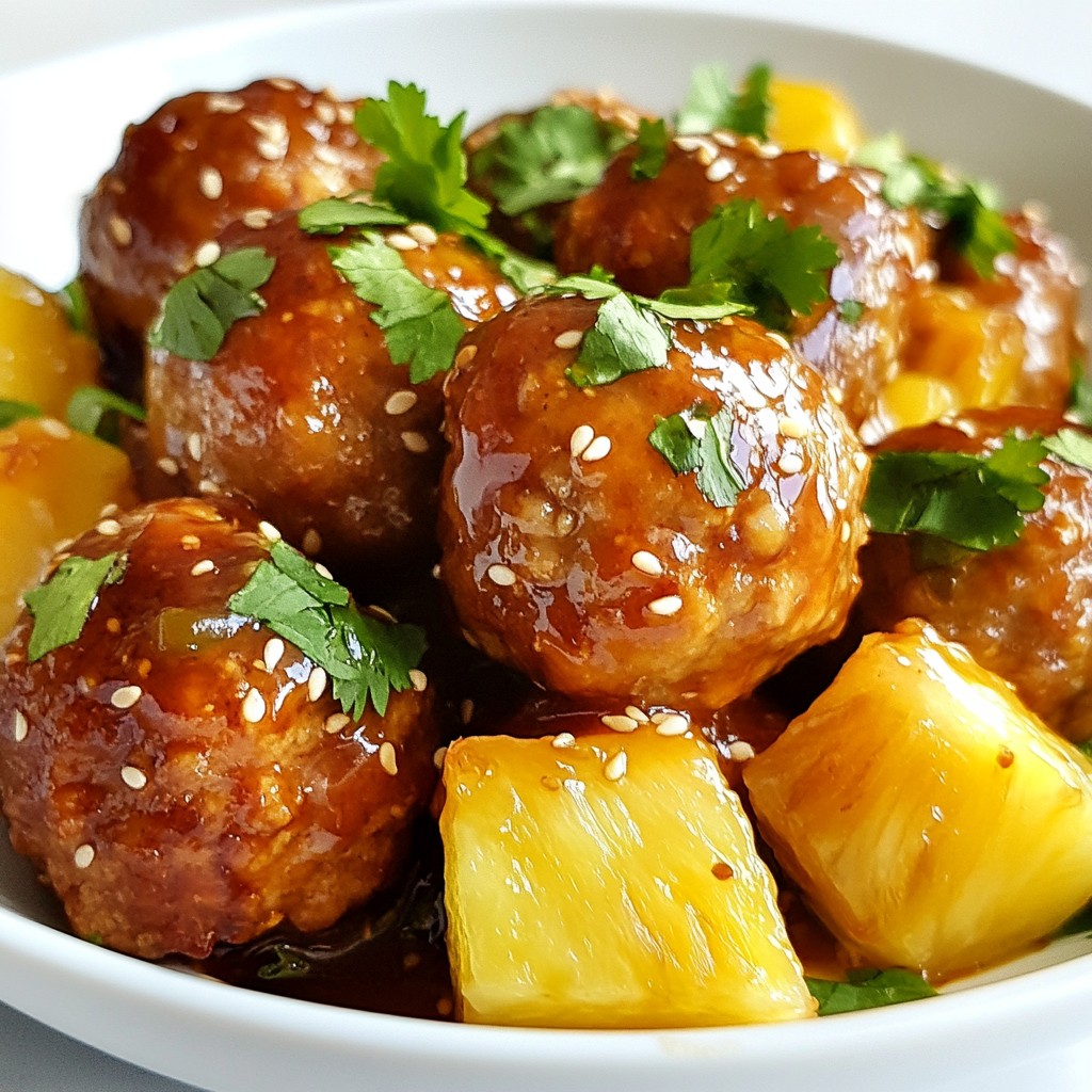 Sweet Chili Pineapple Meatballs Köstlicher Genuss