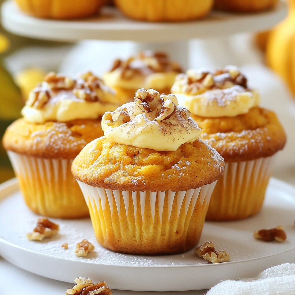 Kürbis Cream Cheese Muffins Saftig und Einfach Backen