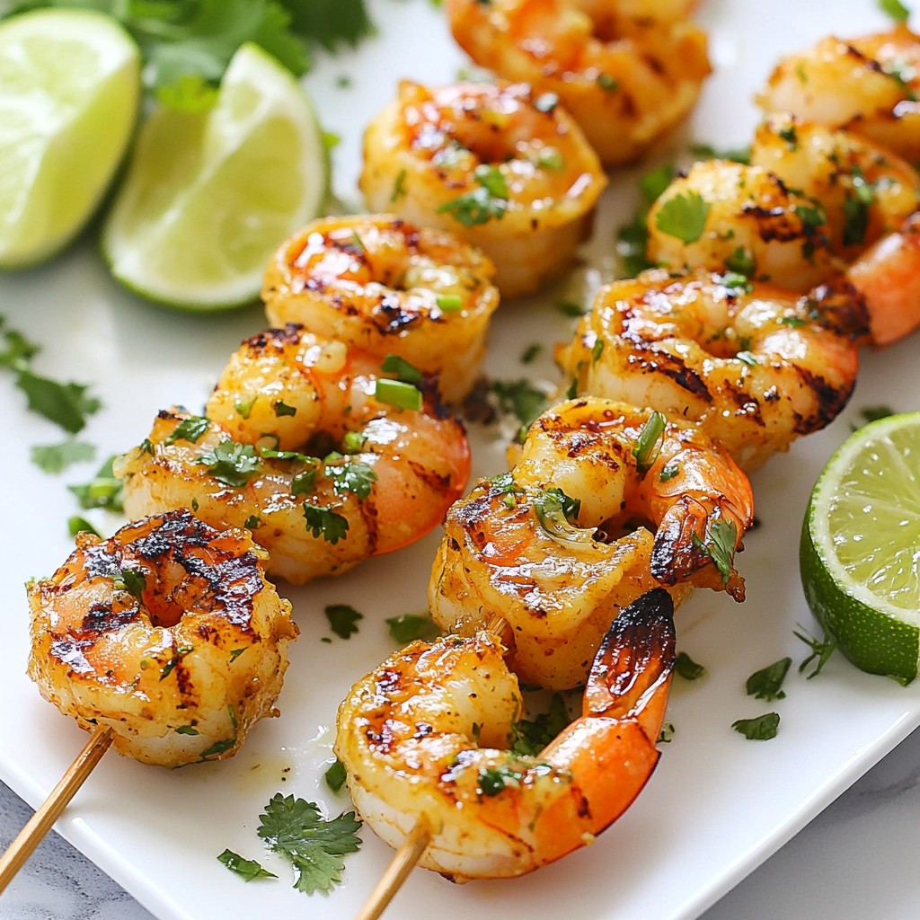 Chili Lime Gegrillte Garnelenspieße Einfach und Lecker
