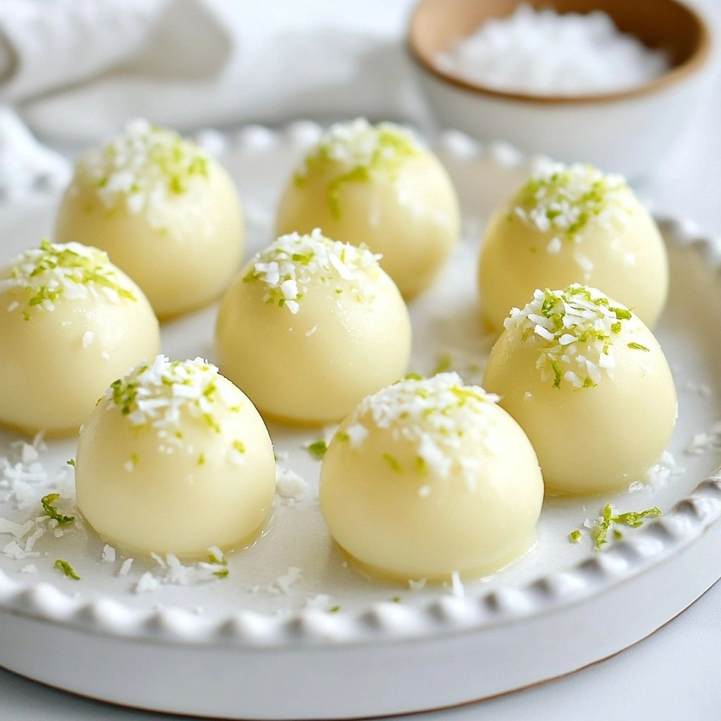 Zesty Keto Lime Coconut Fat Bombs Lecker und Einfach
