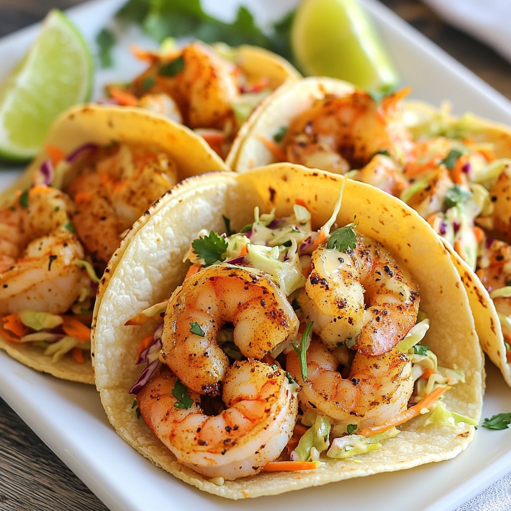 Cajun Shrimp Tacos mit Slaw Lecker und Einfach
