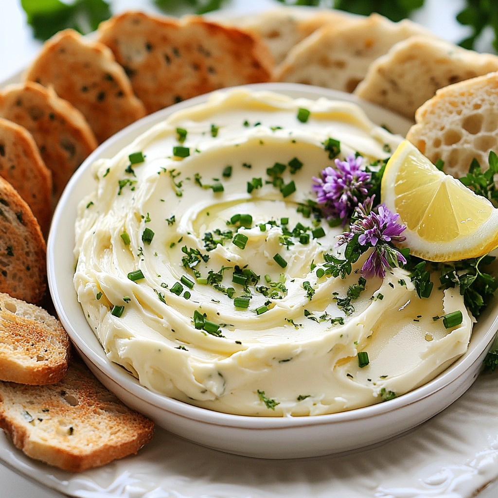 Knoblauch Kräuter Butterplatte Genuss für jeden Anlass