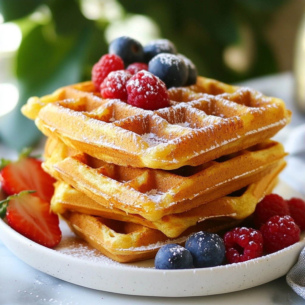 Fluffy Keto Cinnamon Spice Waffles Köstlich und Einfach