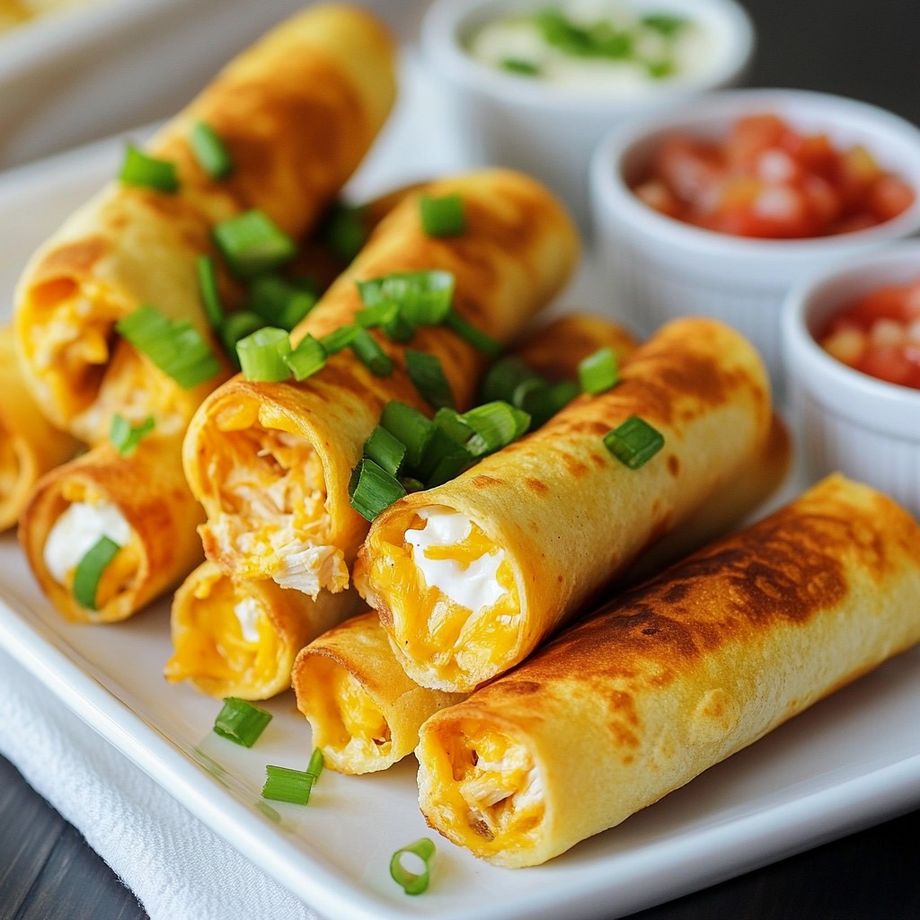 Cremige Ranch-Hühnchen-Taquitos für jeden Anlass