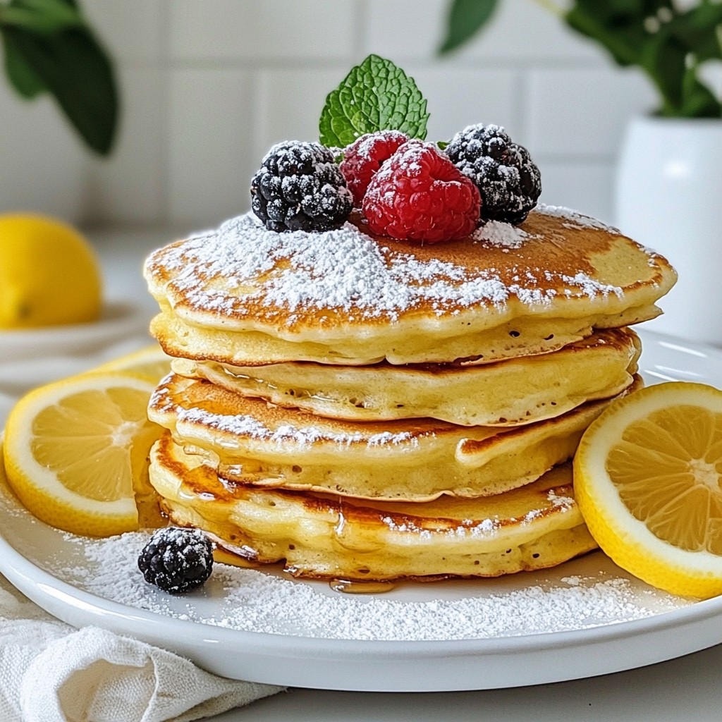Lemon Ricotta Pancakes saftig und leicht genießen