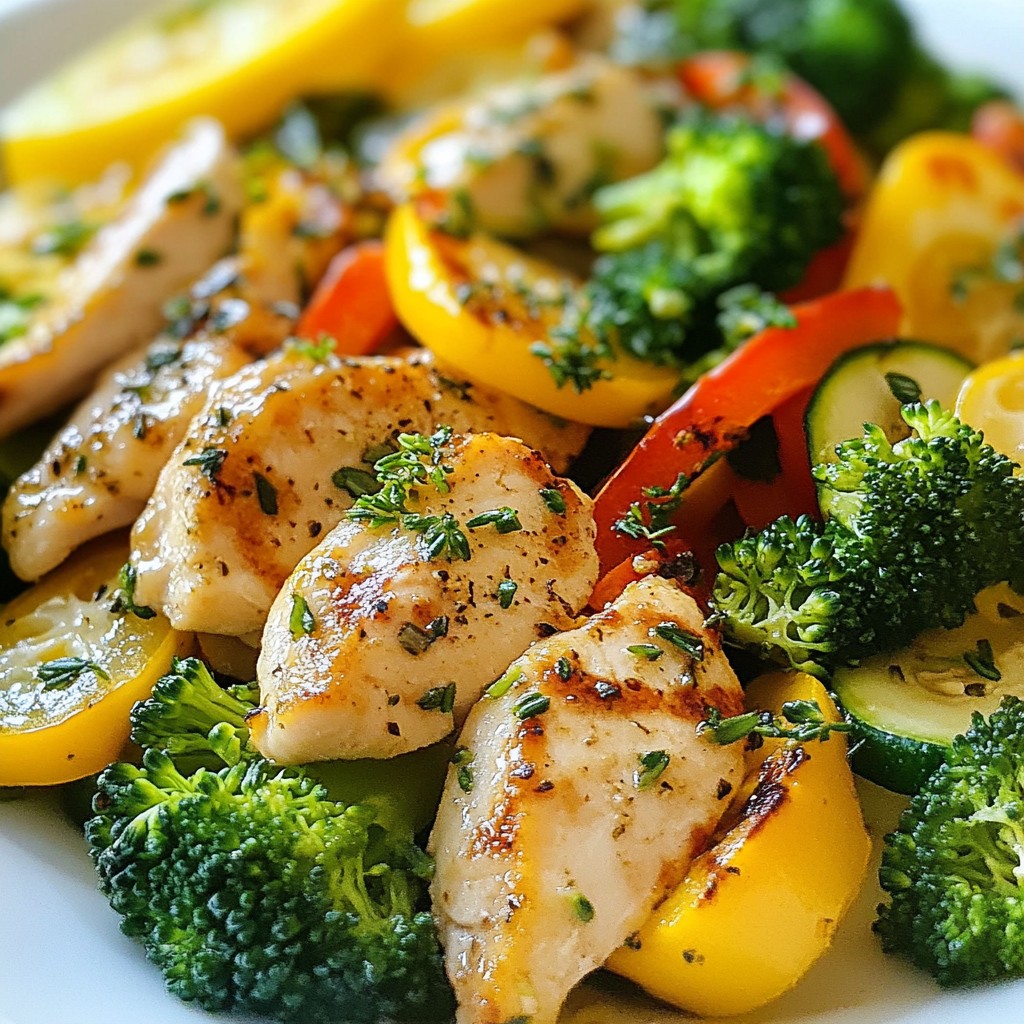 Savory Keto Lemon Herb Chicken Stir-Fry Rezept