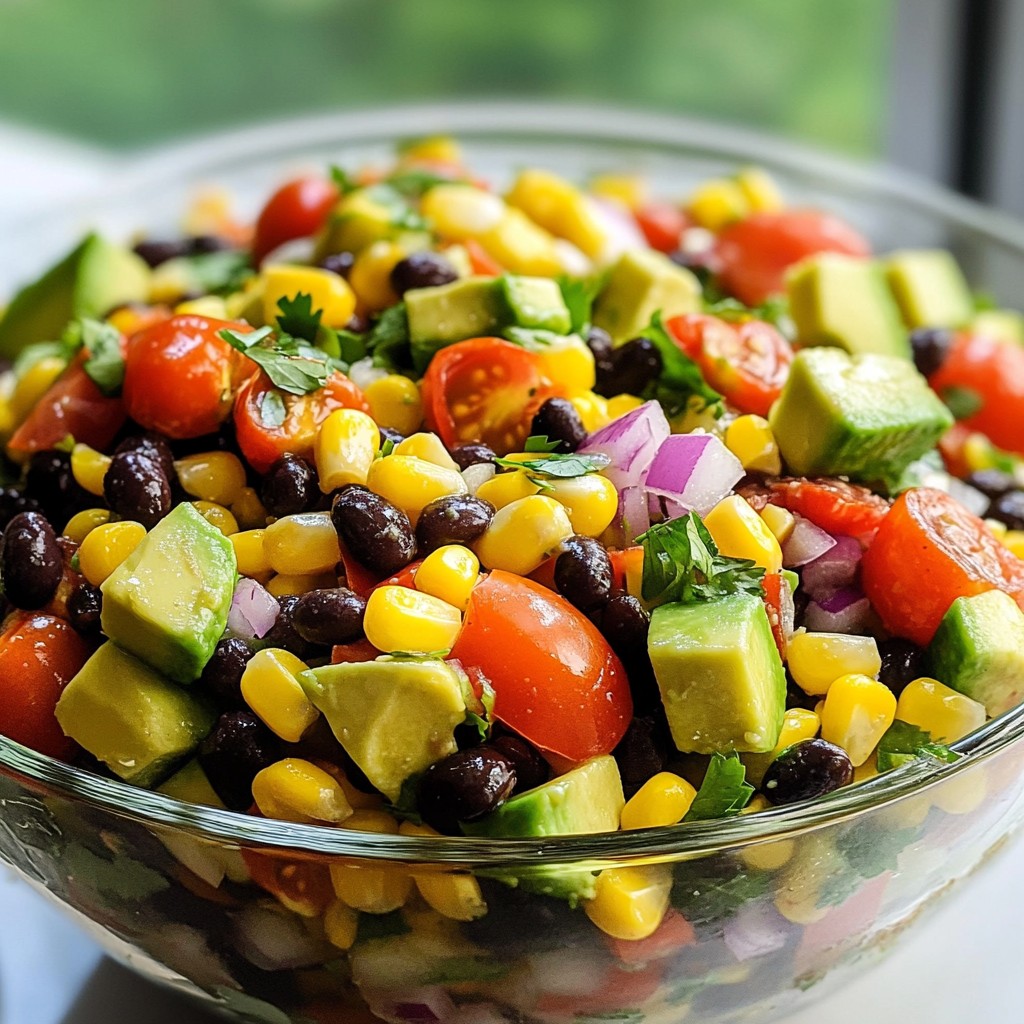Avocado Black Bean Corn Salad Fresh und Einfache Idee